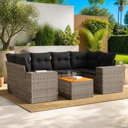 Versatile 7 Piece Garden Sofa Set for Your Outdoor Use