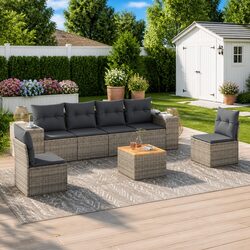 Practical 7 Piece Garden Sofa Set for Your Outdoor Needs