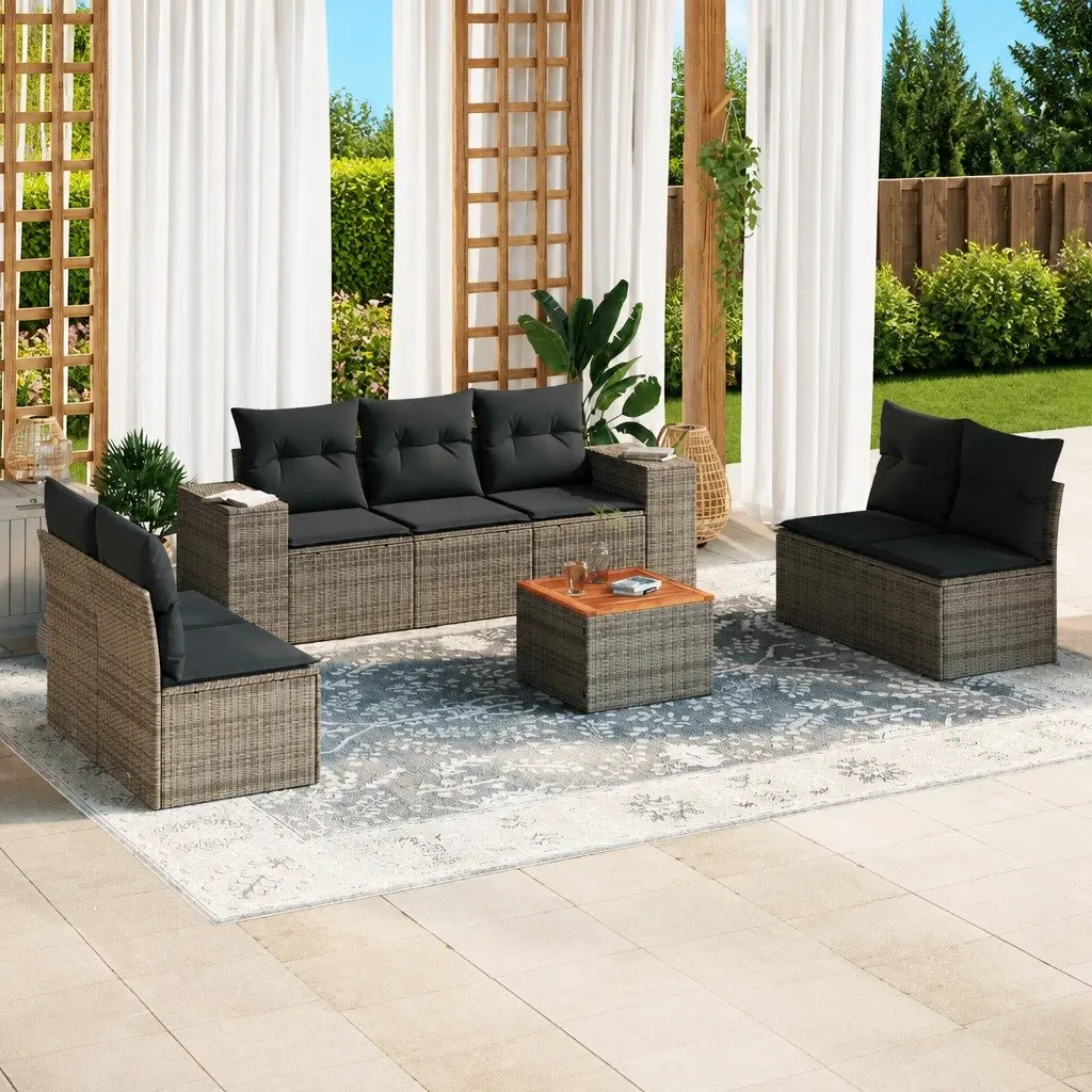 8 Piece Garden Sofa Set for Outdoor Use