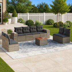 Ideal 9-Piece Sofa Set for Outdoor Living Areas