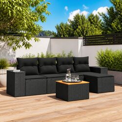 Practical 6 Piece Garden Sofa Set for Relaxing Outdoors