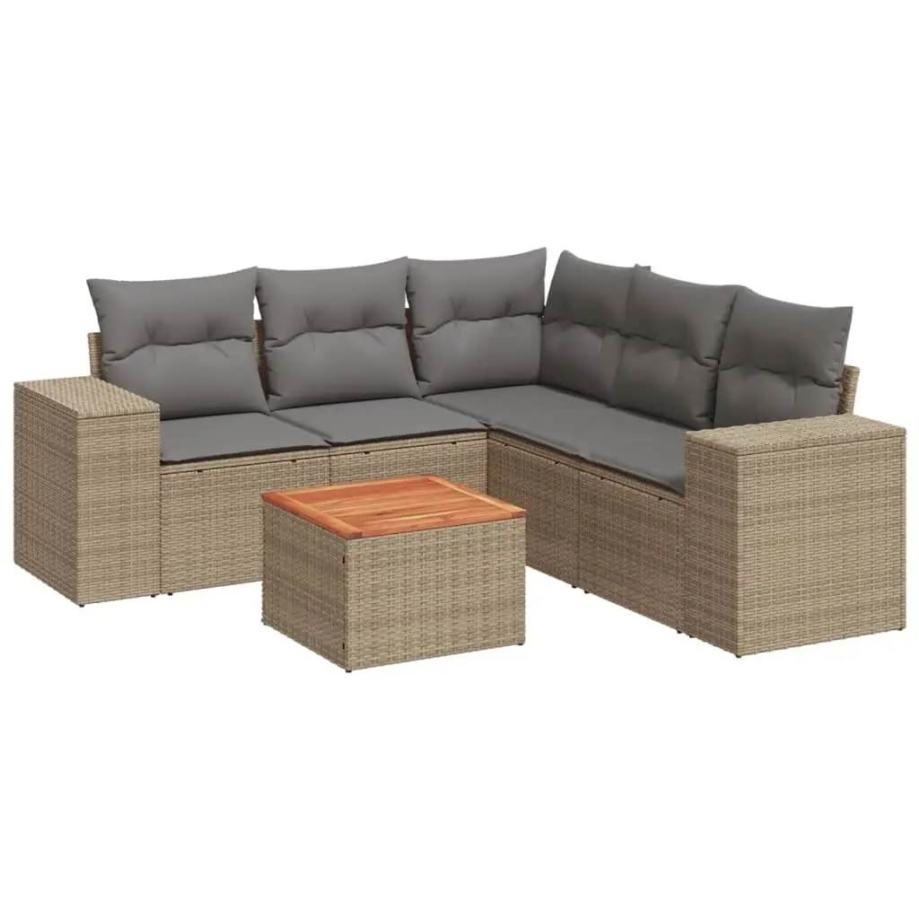 Modular 6-Piece Garden Sofa Set for Outdoor Spaces
