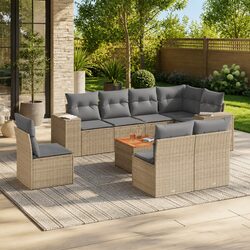 Practical 9 Piece Garden Sofa Set for Your Patio