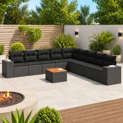 Perfect for Any Outdoor Setting: 10-Piece Sofa Set