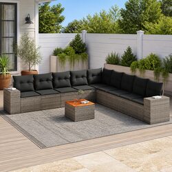 Versatile 10 Piece Outdoor Sofa Set for Your Patio
