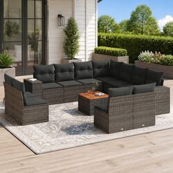 Practical 12 Piece Outdoor Sofa Set for Relaxation