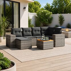 Practical 7 Piece Outdoor Sofa Set for Any Garden