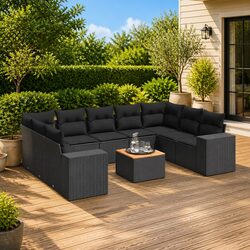 Practical 10-Piece Garden Sofa Set for Outdoor Use