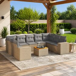 Practical 10 Piece Sofa Set Ideal for Any Outdoor Setting
