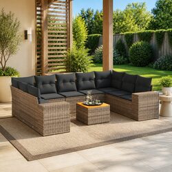 Practical 10 Piece Garden Sofa Set for Every Outdoor Occasion