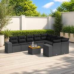 Functional 10 Piece Garden Sofa Set for Outdoor Living