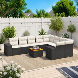 Practical 10 Piece Garden Sofa Set for Any Outdoor Area