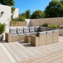 Versatile 11-Piece Garden Sofa Set for Outdoor Enjoyment