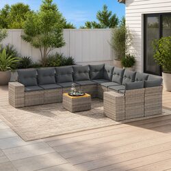 Practical 11 Piece Garden Sofa Set for Your Patio
