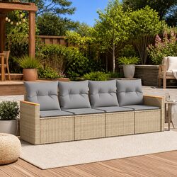 Practical 4-Piece Garden Sofa Set for Outdoor Living