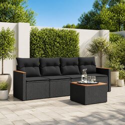 5 Piece Modular Sofa Set for Practical Outdoor Use