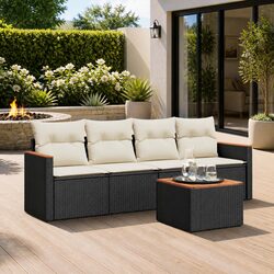 Perfect for Entertaining: 5 Piece Garden Sofa Set