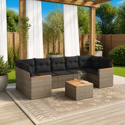 Practical 8-Piece Garden Sofa Set for Your Outdoor Oasis