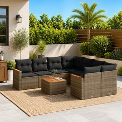 Ideal 9 Piece Garden Sofa Set for Patio Use
