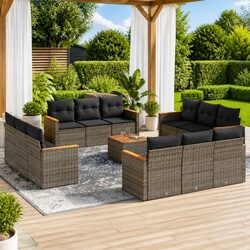 Practical 13-Piece Garden Sofa Set for Outdoor Spaces
