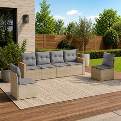 6-Piece Patio Sofa Set for Comfort and Style