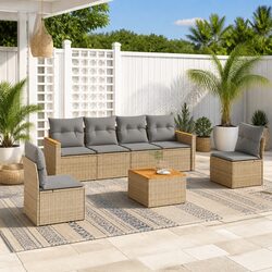 Versatile 7-Piece Garden Sofa Set for Any Outdoor Space