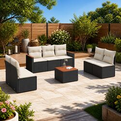 Practical 8-Piece Garden Sofa Set for Your Outdoor Area