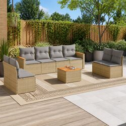 Practical 9 Piece Sofa Set for Your Outdoor Living