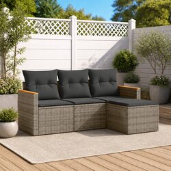 Practical 4-Piece Garden Sofa Set for Your Patio