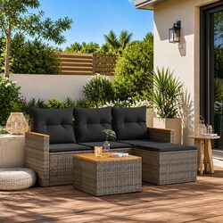Practical 5 Piece Garden Sofa Set for Any Outdoor Area