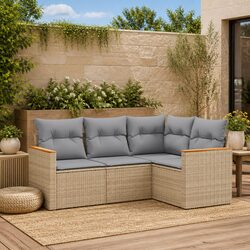 Practical 4-Piece Sofa Set Ideal for Outdoor Gatherings