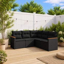 Versatile 5 Piece Garden Sofa Set for Backyard Comfort