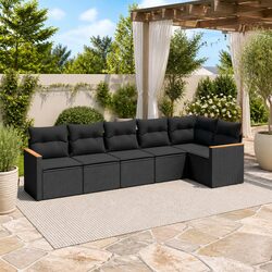 Stylish 6-Piece Outdoor Sofa Set for Comfort
