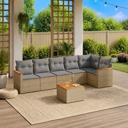 Versatile 7 Piece Garden Sofa Set for Outdoor Enjoyment