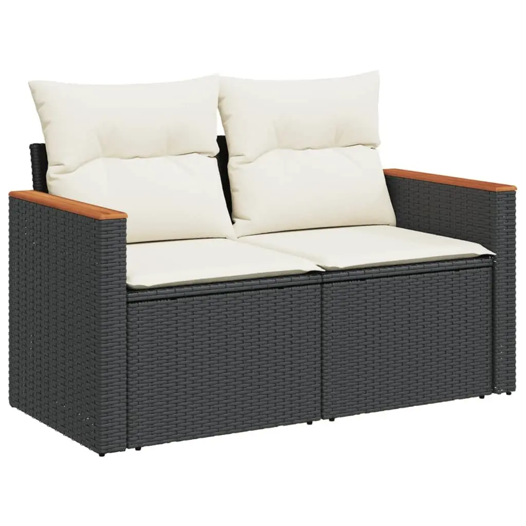 Garden Sofa Set 6 Piece Outdoor Furniture Patio Conversation Sectional Black
