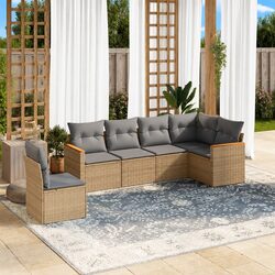 Versatile 6-Piece Garden Sofa for Any Outdoor Area