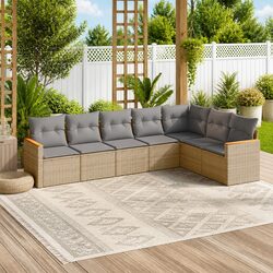 Practical 7-Piece Garden Sofa Set for Any Outdoor Space