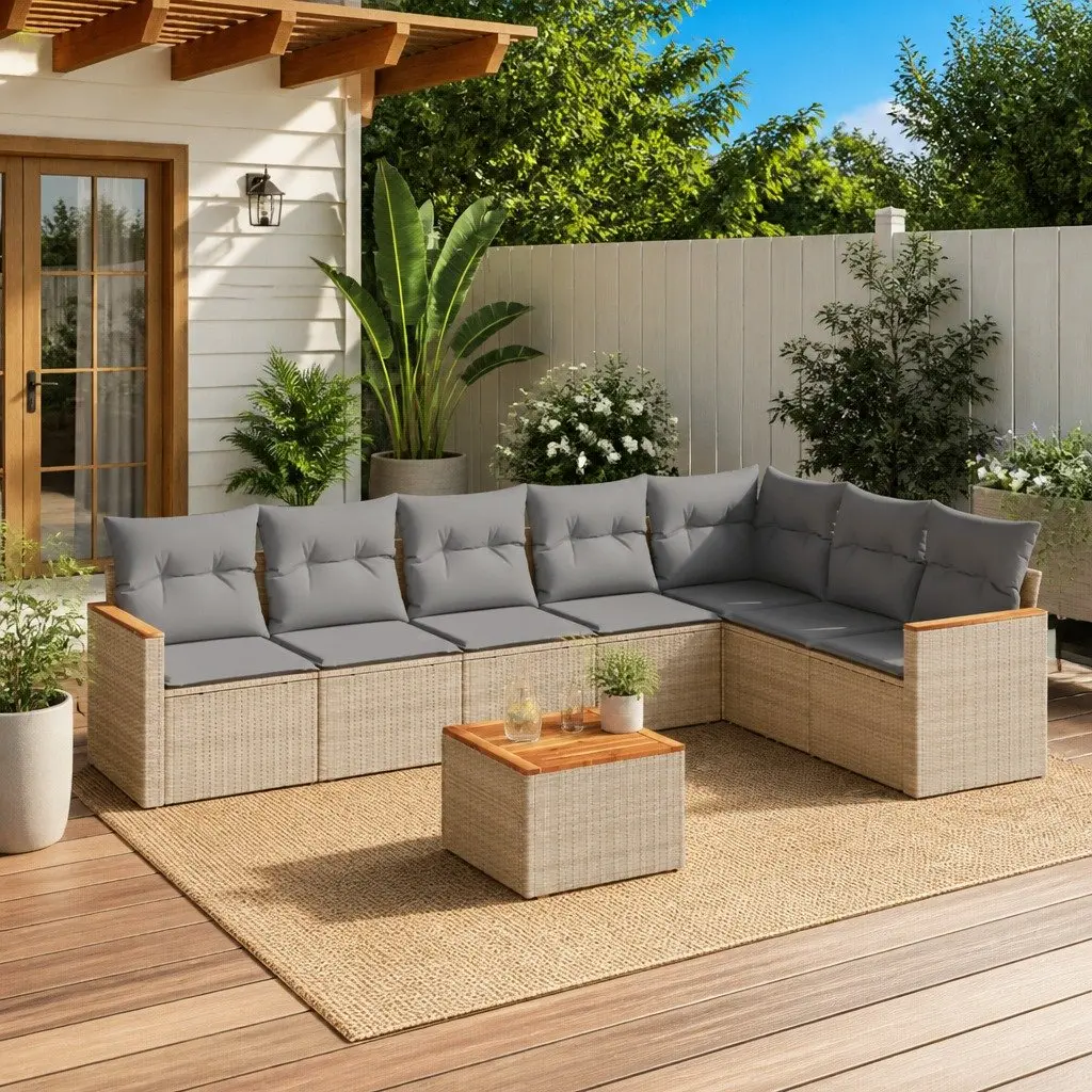 8-Piece Garden Sofa Set for Outdoor Spaces