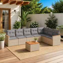 Practical 8-Piece Garden Sofa Set for Outdoor Spaces