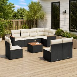Practical 9-Piece Garden Sofa Set for Outdoor Use