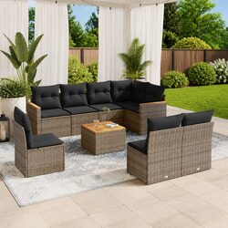 9 Piece Outdoor Furniture Set for Patio and Backyard Use