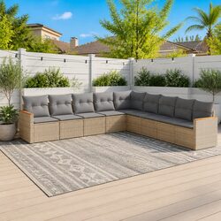 Practical 9 Piece Outdoor Sofa Set for Your Home