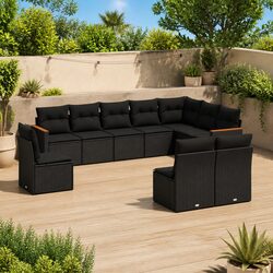 Versatile 10-Piece Outdoor Sofa Set for Relaxing