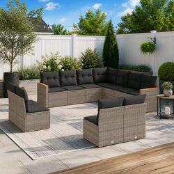 Practical 11 Piece Garden Sofa Set for Any Outdoor Space