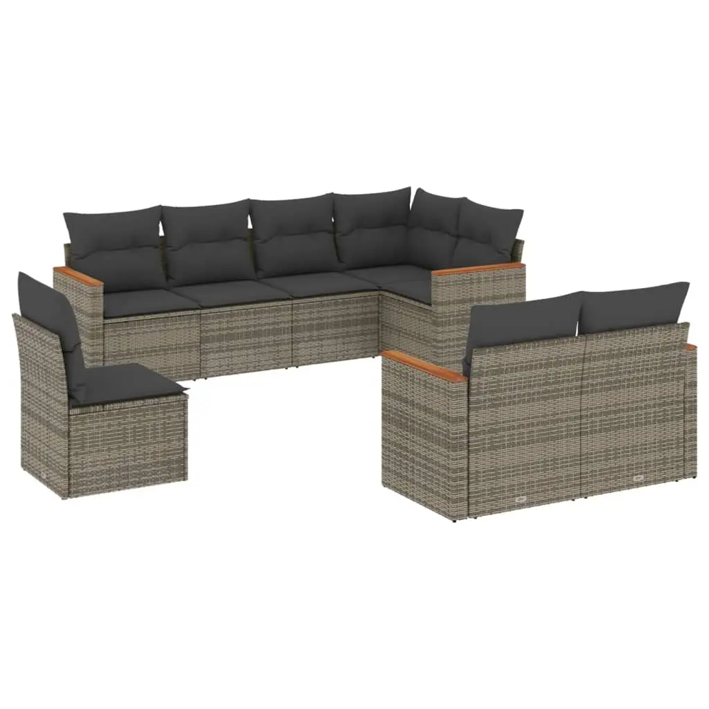 8-Piece Garden Sofa Set for Outdoor Use
