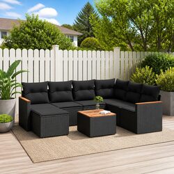 Practical 8 Piece Garden Sofa Set for Your Outdoor Area