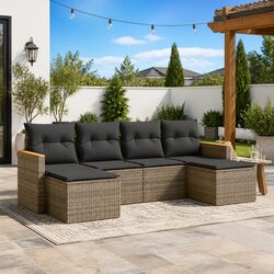 Perfect for Patios: 6 Piece Modular Sofa Set
