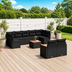 Practical 10 Piece Garden Sofa Set for Any Outdoor Setting