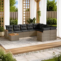 Perfect for Gatherings: 10 Piece Garden Sofa Set