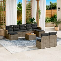 Practical 10 Piece Garden Sofa Set for Various Settings